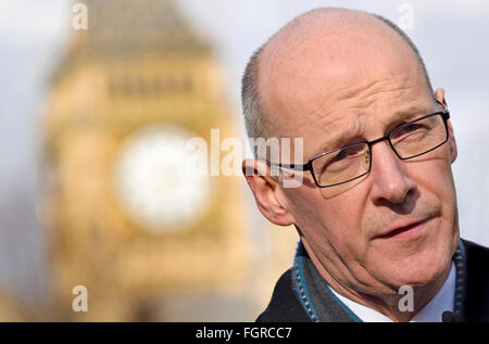 John Swinney MSP (SNP) dem stellvertretenden Ersten Minister von Schottland und Cabinet Sekretär für Finanzen, Verfassung und Wirtschaft der Scot Stockfoto