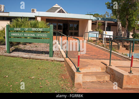 Kimberly regionale Büros in Broome, Küsten-, Perlentauchen und touristischen Stadt in der Kimberley-Region, Western Australia. Stockfoto