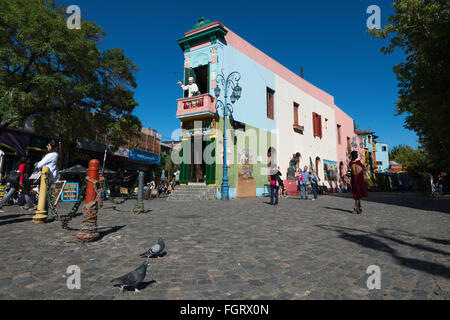 Caminito, La Boca, Buenos Aires, Argentinien Stockfoto