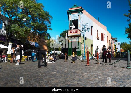 Caminito, La Boca, Buenos Aires, Argentinien Stockfoto