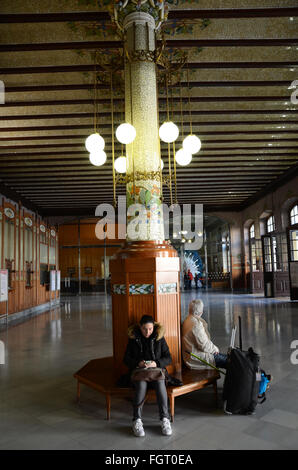im Inneren "Estacio del Nord" North Station, Valencia, Spanien Stockfoto