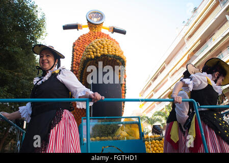 Frankreich: Lemons Festival in Menton Stockfoto
