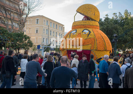 Frankreich: Lemons Festival in Menton Stockfoto