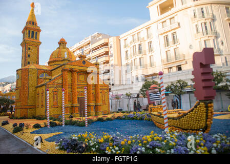 Frankreich: Lemons Festival in Menton Stockfoto