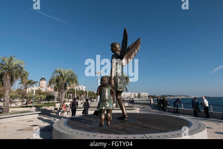 Waterfront Bonaparte Park, Saint-Raphaël, Abt. Var, Côte d ' Azur, Frankreich Stockfoto