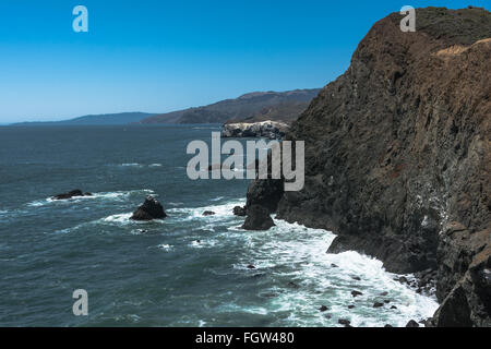 Der Küste entlang Point Bonita, San Francisco Stockfoto