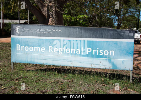 Broome regionalen Gefängnis in Broome, Küsten-, Perlentauchen und touristischen Stadt in der Kimberley-Region, Western Australia. Stockfoto