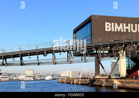 Bimhuis jazz Concert Hall, die Bestandteil der Muziekgebouw aan't IJ Musikveranstaltungen, Amsterdam, Niederlande Stockfoto