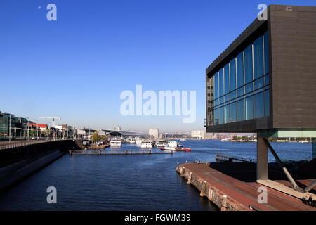 Bimhuis jazz Concert Hall, die Bestandteil der Muziekgebouw aan't IJ Musikveranstaltungen, Amsterdam, Niederlande Stockfoto