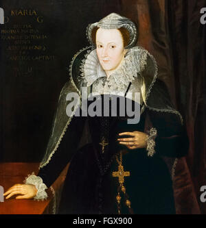 Mary Queen of Scots (1542-1587). Porträt nach Nicholas Hilliard, Ende des 16. Jahrhunderts Stockfoto