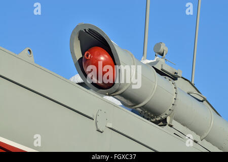 Torpedoboot, das Denkmal für baltische Seeleute. Kaliningrad (früher Königsberg), Russland Stockfoto