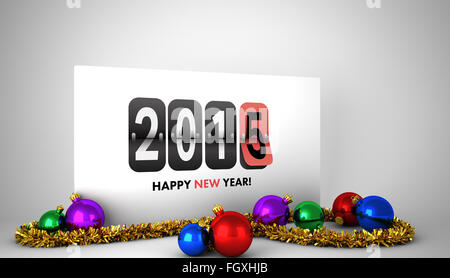 Zusammengesetztes Bild von frohes neues Jahr 2015 Stockfoto