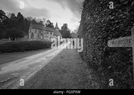 St. Marien Kirche, Holmbury St. Mary Stockfoto