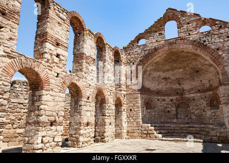 Hagia Sophia Basilica, auch bekannt als St. Sophia Church und das alte Bistum, Nessebar, Bulgarien Stockfoto