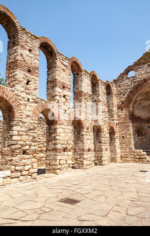 Hagia Sophia Basilica, auch bekannt als St. Sophia Church und das alte Bistum, Nessebar, Bulgarien Stockfoto