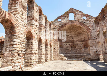 Hagia Sophia Basilica, auch bekannt als St. Sophia Church und das alte Bistum, Nessebar, Bulgarien Stockfoto