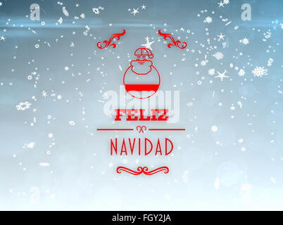 Zusammengesetztes Bild von Feliz Navidad banner Stockfoto