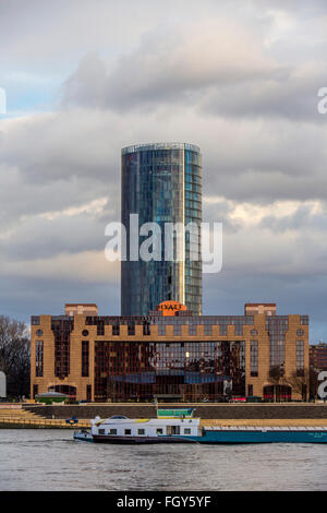 Hotel Hyatt Regency und LVR Gebäude, Köln Triangle Building, Deutschland Stockfoto