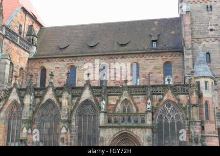 St. Sebaldus-Kirche (St. Sebald, Sebalduskirche). Mittelalterliche Kirche in Nürnberg Stockfoto