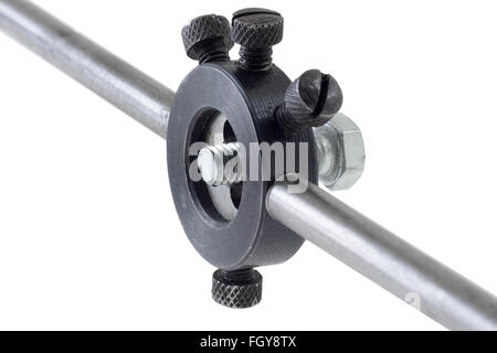 Thread Stanzform auf weißem Hintergrund, Clipping-Pfad Stockfoto