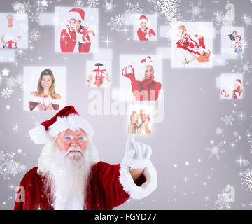 Zusammengesetztes Bild zeigen, Santa claus Stockfoto