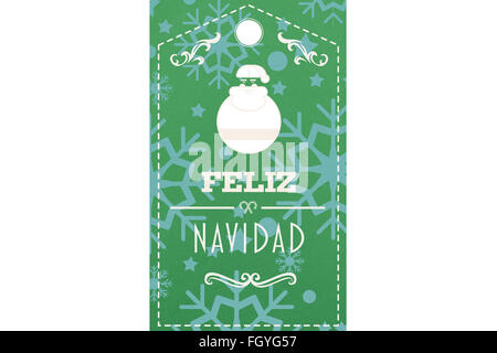 Zusammengesetztes Bild von Feliz Navidad banner Stockfoto