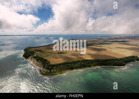 Luftaufnahme, Kap Arkona, Wittow, Leuchtturm, Schinkelturm Putgarten, Cloud, Putgarten, Rügen, Mecklenburg-Vorpommern, Ostsee Stockfoto