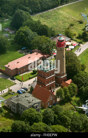 Luftaufnahme, Kap Arkona, Wittow, Leuchtturm, Schinkelturm Putgarten, Schinkel-Turm, Putgarten, Rügen, Mecklenburg-Vorpommern, Stockfoto