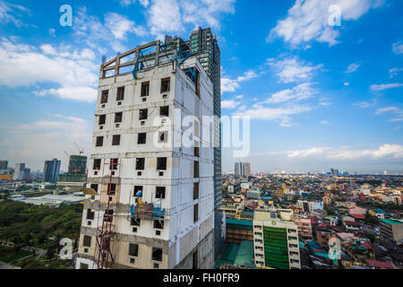 Ansicht von Gebäuden in Sampaloc, in Manila, Philippinen. Stockfoto