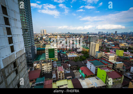 Ansicht von Gebäuden in Sampaloc, in Manila, Philippinen. Stockfoto