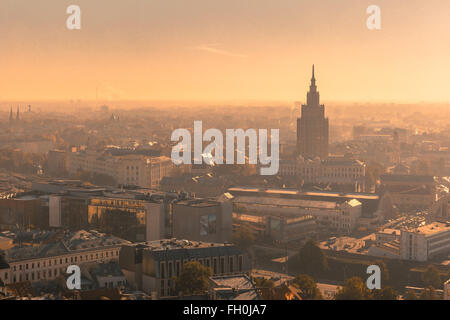 Luftbild-beleuchtete Altstadt, Riga, Lettland Stockfoto