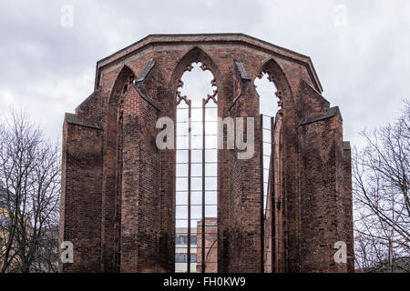 Berlin Franziskaner Kloster, Franziskaner-Klosterkirche. Ruinen des mittelalterlichen Klosters in der Berliner Altstadt Stockfoto