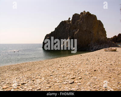 Melinta Strand, Plomari Bereich, Lesbos Insel, Nord West Ägäis, Griechenland, Europa Stockfoto