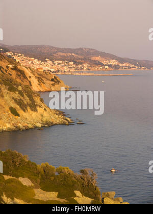 Plomari, Lesbos Insel, Nord West Ägäis, Griechenland, Europa Stockfoto