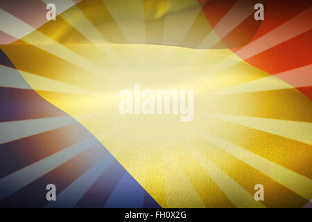 Zusammengesetztes Bild beschnitten rumänische Flagge Stockfoto