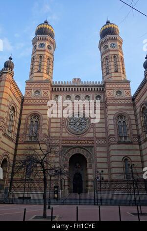 Teil der großen Synagoge in Budapest. Stockfoto