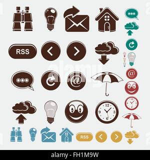 Web icons Stock Vektor