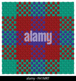 Drei farbige tartan Stock Vektor