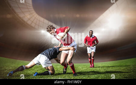 Zusammengesetztes Bild des Rugby-Stadion Stockfoto