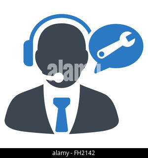 Dienst-Manager Symbol "Nachricht" Stockfoto