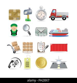 Lieferung-Icon-set Stock Vektor