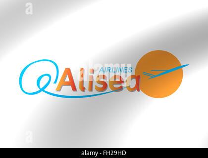 Alisea Airlines Air Logo Symbol Flagge Wappen Stockfoto