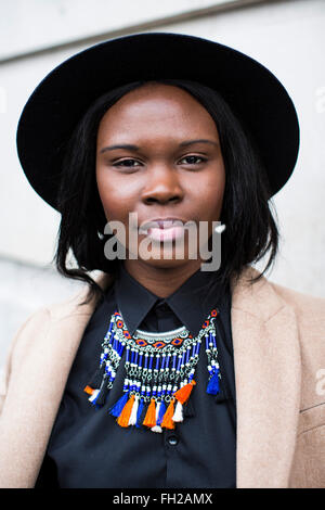 Street-Style London Collections Men Fashion week, Herbst-Winter-2016. Stockfoto