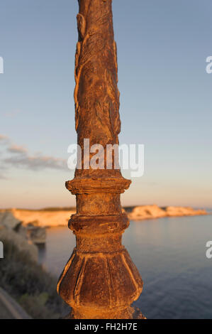 Weißen Klippen. Bonifacio. Corse du Sud. Korsika. Frankreich Stockfoto