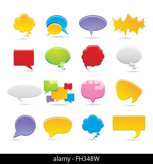 Luftblasen-Symbole Stock Vektor