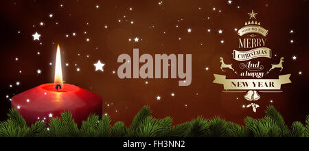Zusammengesetztes Bild der Weihnachtsgruß Stockfoto