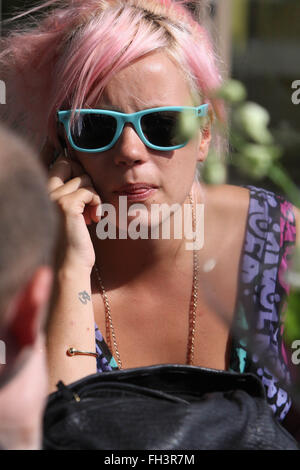 Lily Allen im Hilton Park Lane (Kredit Bild © Jack Ludlam) Bild Stockfoto