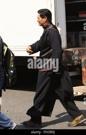 Chow Yun-Fat, am Set von Shanghai Pall Mall London (Kredit Bild © Jack Ludlam) Stockfoto