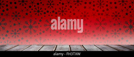 Zusammengesetztes Bild digital erzeugte grau Holzplanken Stockfoto