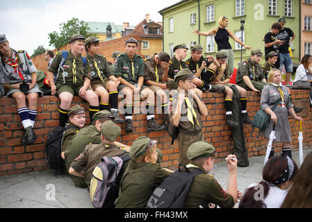 71. Jahrestag des Warschauer Aufstandes 1944 (Polen) Stockfoto